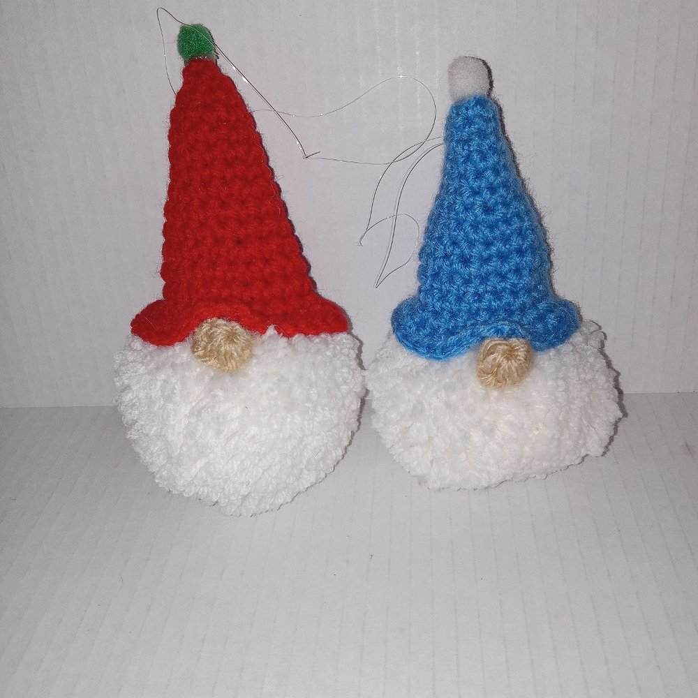NEW Hand Crafted Gnomes Tree Ornaments Ready to hang (2)